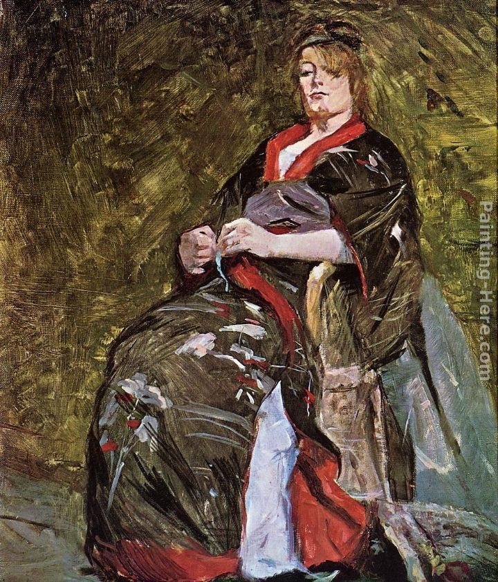 Henri de Toulouse-Lautrec Lili Grenier in a Kimono